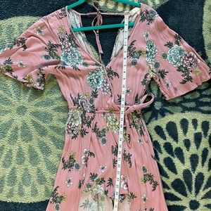 Band of Gypsies Floral Maxi Skirt Romper